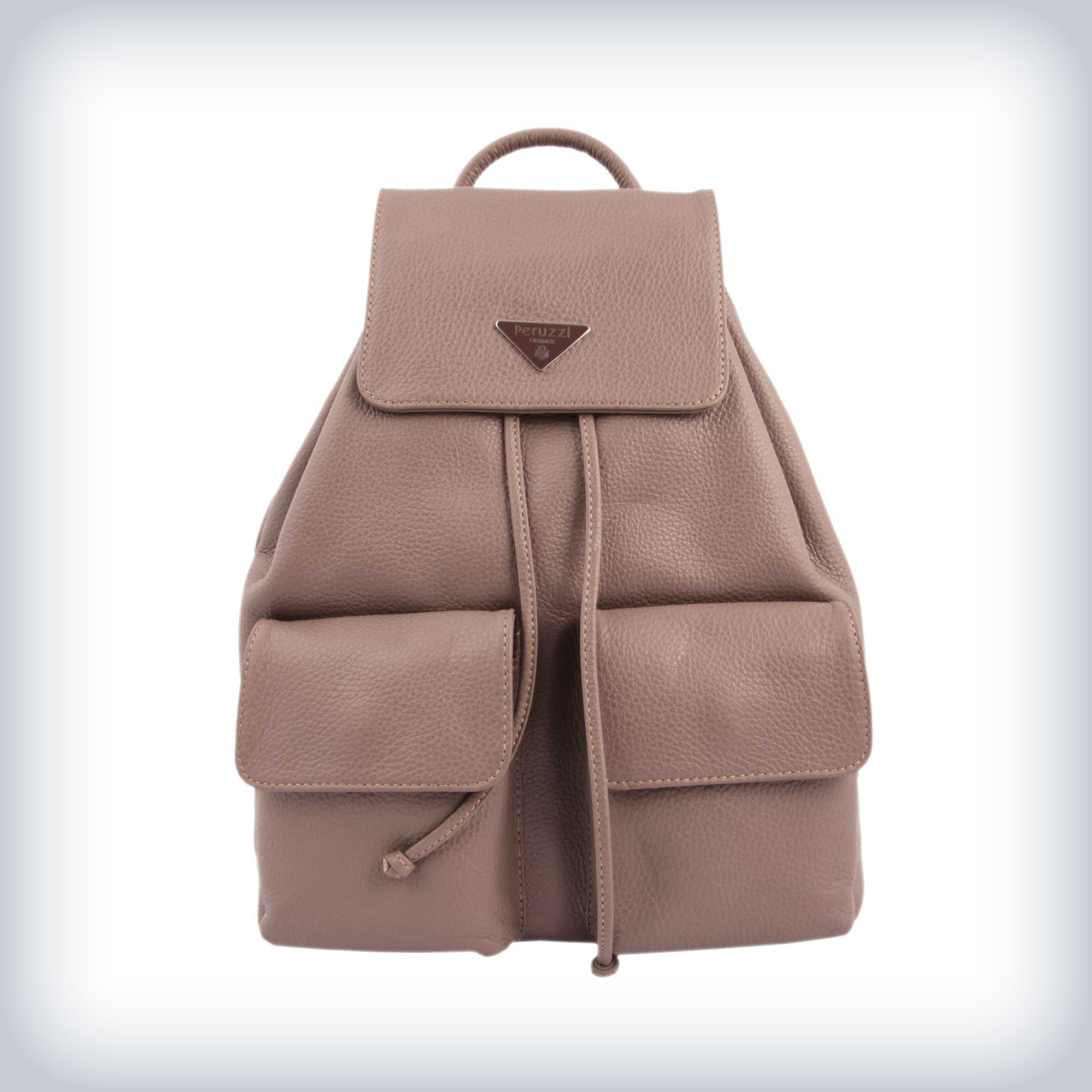 Soft leather backpack