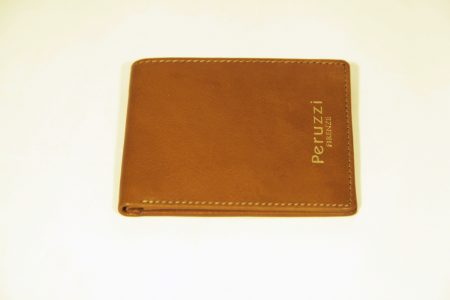 High Quality Luxury Gent’s Leather Wallet Tall Wide with id Flap Brown Colour 